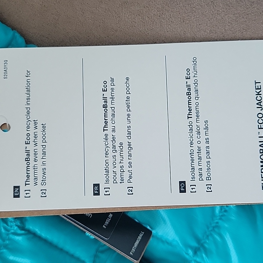 North Face ThermoBall Eco Jacket Jaiden Green NWT Size S - Picture 9 of 15